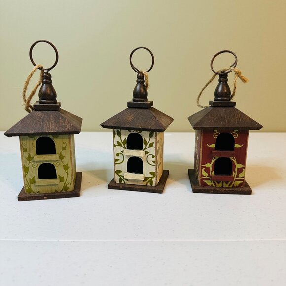 Southern Living at Home Wood Bird Houses Decoration Trio Card Picture Holder - Picture 1 of 10